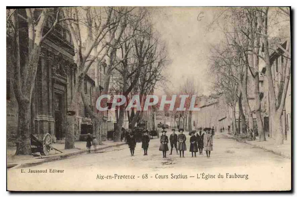 Aix-en-Provence - 68 - Cours Sextius — Die Kirche des Faubourg - Vorderseite