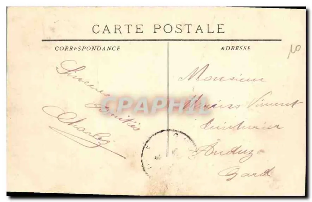 Tarascon - A Fortaleza — editor L. n° 2745 - Verso