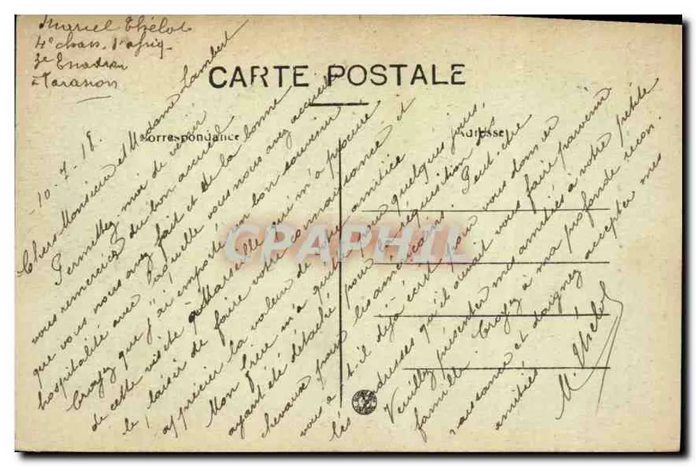 Igreja de São Jacinto de Arcon-sur-Orne — História e arquitetura — Bilhete postal antigo n°506 - Verso