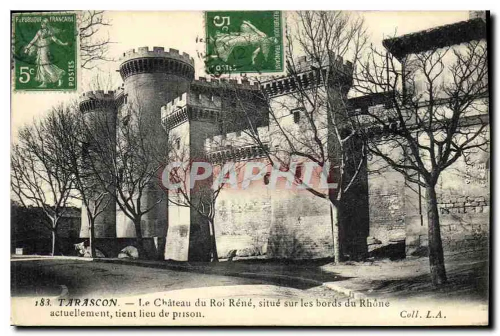 Tarascon — Schloss des Königs René, gelegen an den Ufern des Rhônes, dient derzeit als Gefängnis — Coll. L.A. - Vorderseite
