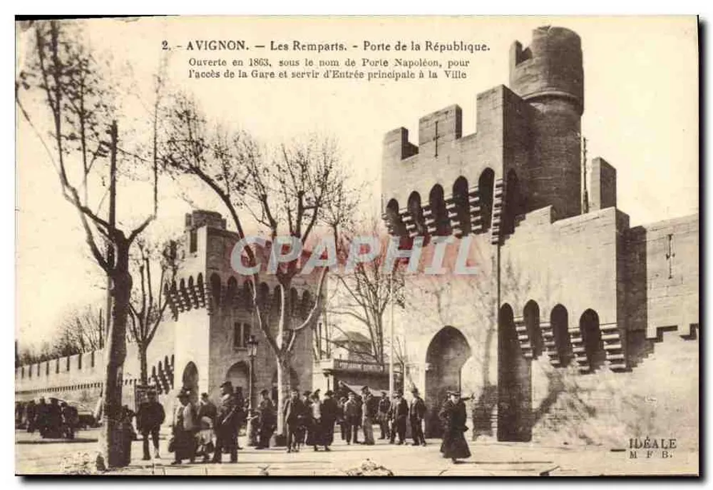 Avignon — Die Mauern — Porte de la République — Édition Artistique ID. ALE - Vorderseite