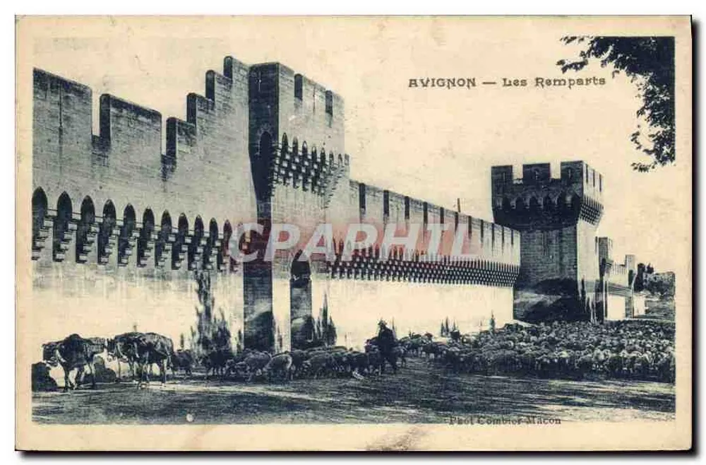 Avignon — Os Muros — Fot. Combier Macon - Frente