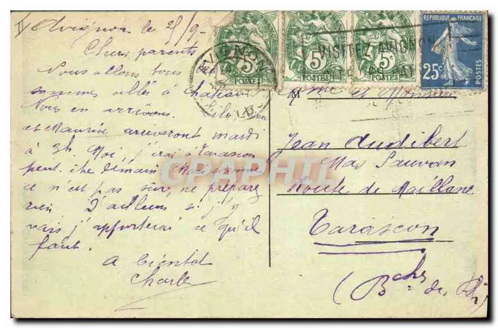 Avignon — Os Muros — Fot. Combier Macon - Verso