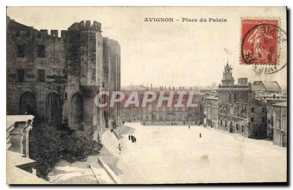 Avignon — Place du Palais — editor não visível - Frente