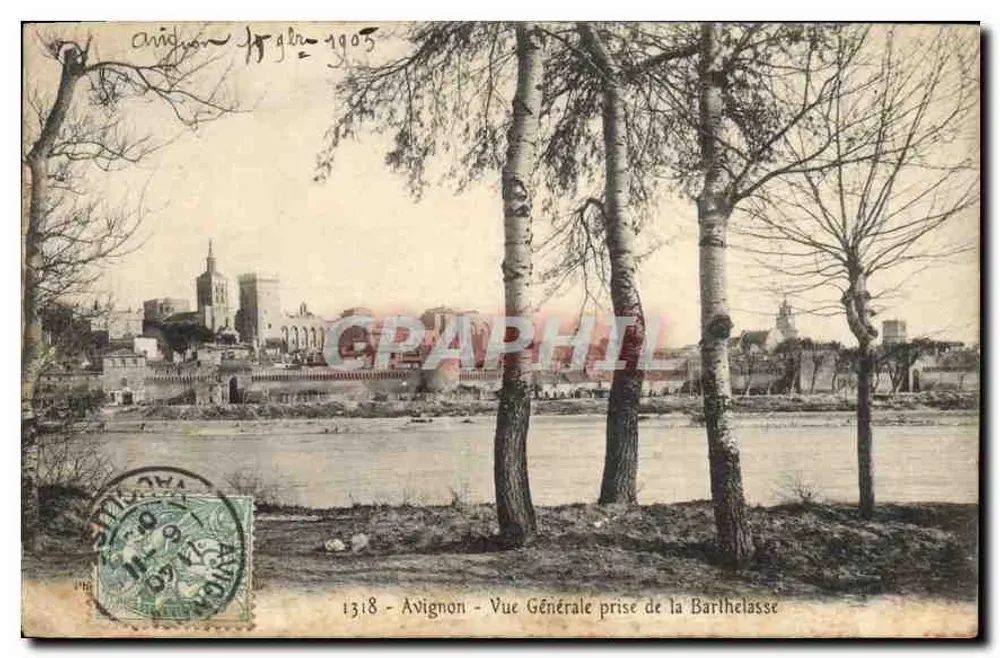 Avignon — Allgemeiner Blick von der Barthelasse — 1318, Verleger unbekannt - Vorderseite