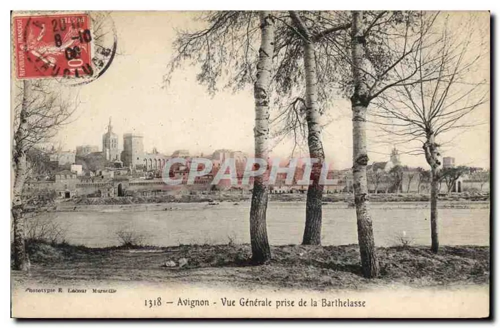 Avignon — Allgemeiner Blick vom Barthelasse — Phototypie R. Labout Marneille - Vorderseite