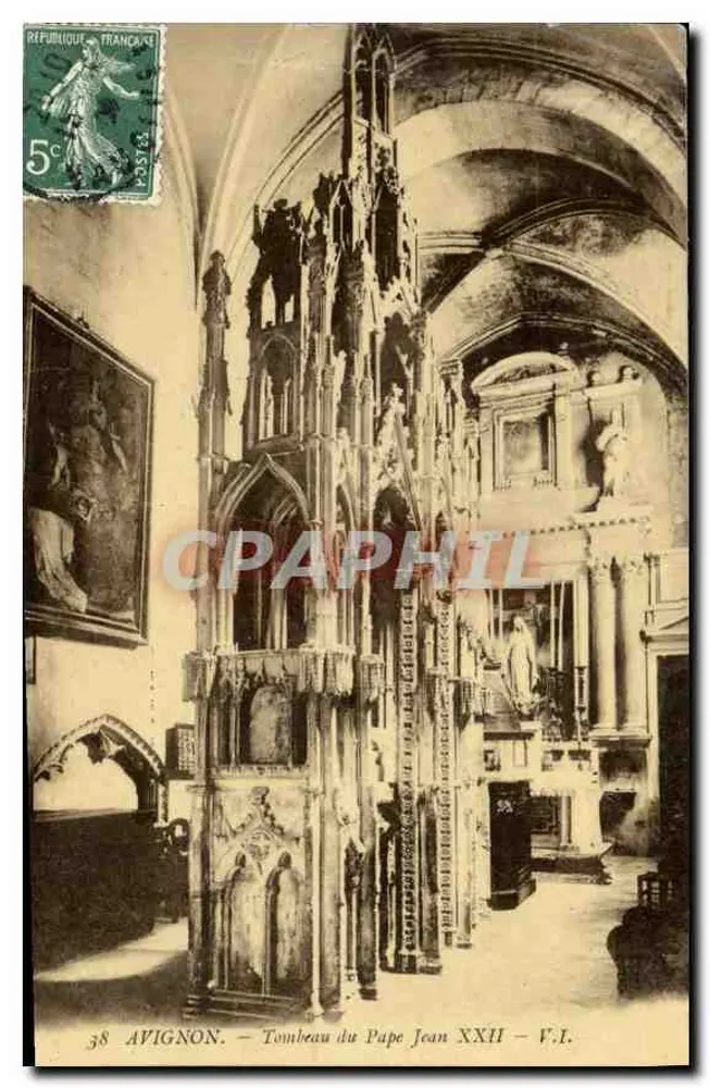 Avignon — Grab des Papstes Johannes XXII — n°38 - Vorderseite