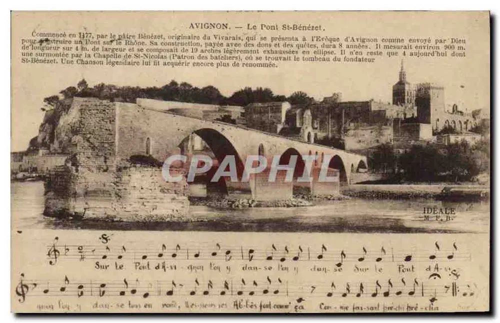 Avignon — O Pont Saint-Bénézet — Edição Artística IDÉALE - Frente