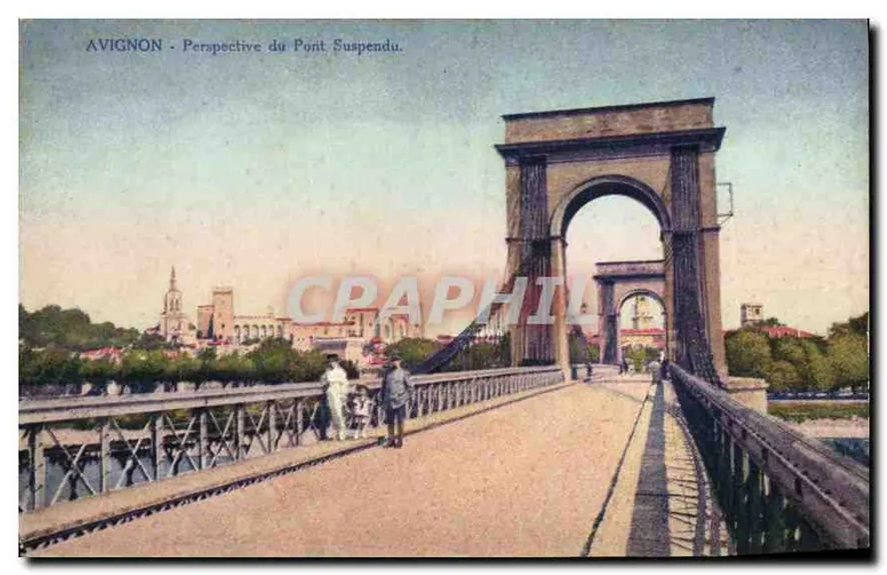 Avignon - Perspectiva do Ponte Suspensa — editor não visível - Frente