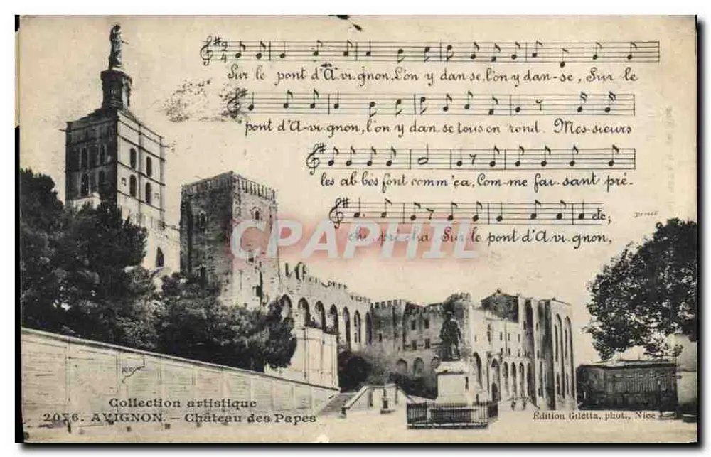 Avignon — Castelo dos Papas — Edição Giletta, fot., Nice - Frente