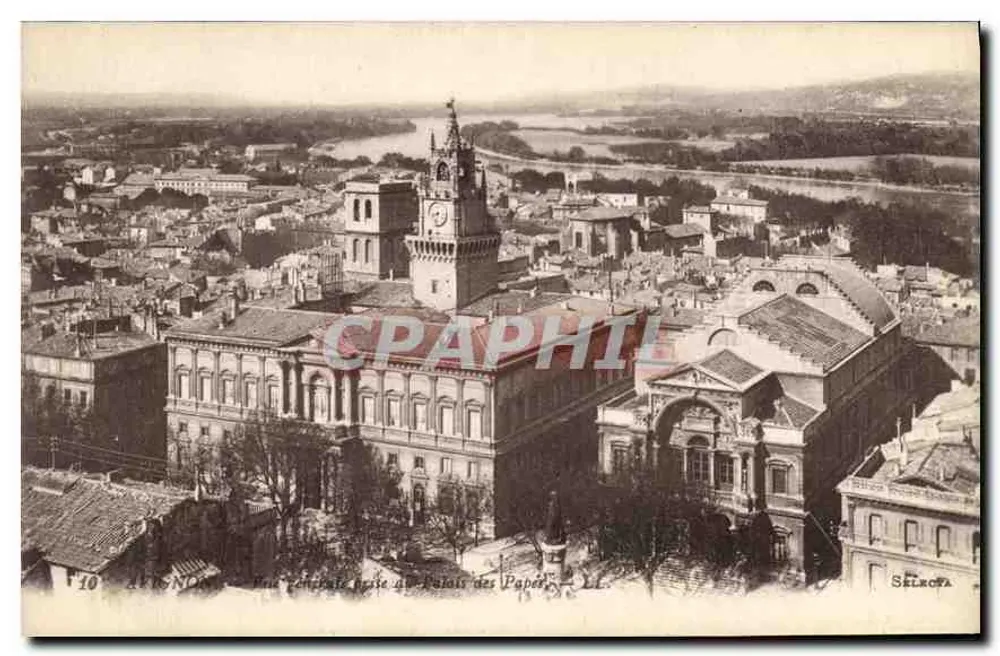 Algemene luchtfoto van het Paleis van de Pausen — Arles — Sélkropa - Voorkant