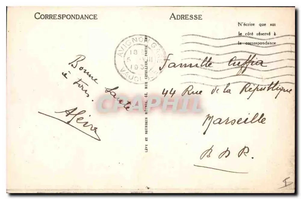 Avignon — A Catedral — LL - Verso