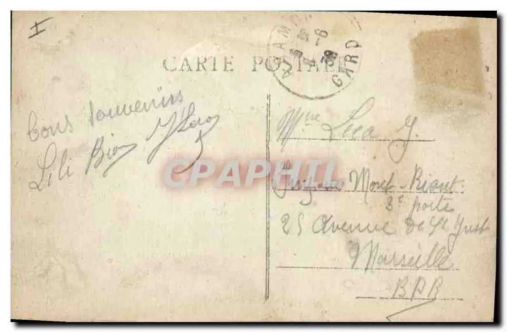Avignon — Palais des Papes und die Kathedrale — Phot Combier Macon - Rückseite