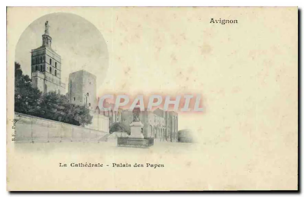 Avignon — A Catedral - Palácio dos Papas — B.F. DAK - Frente