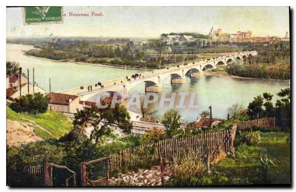 O Novo Ponte — visão do ponte sobre a Garonne em Aucun — editor não visível - Frente