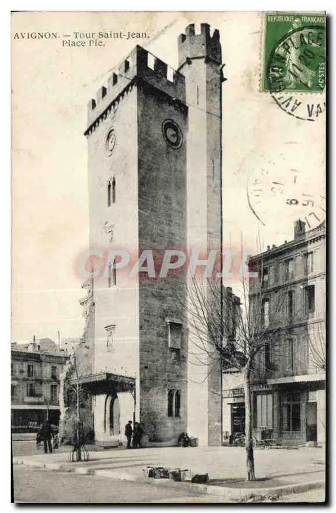 Avignon — Torre São João, Praça Pie — Edição Martel - Frente