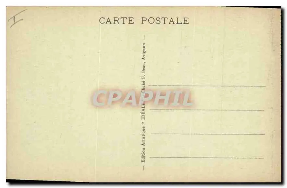 Avignon - Palast der Päpste - Die Mauern und der Rhône — Ideal-Edition M.F.H. - Rückseite