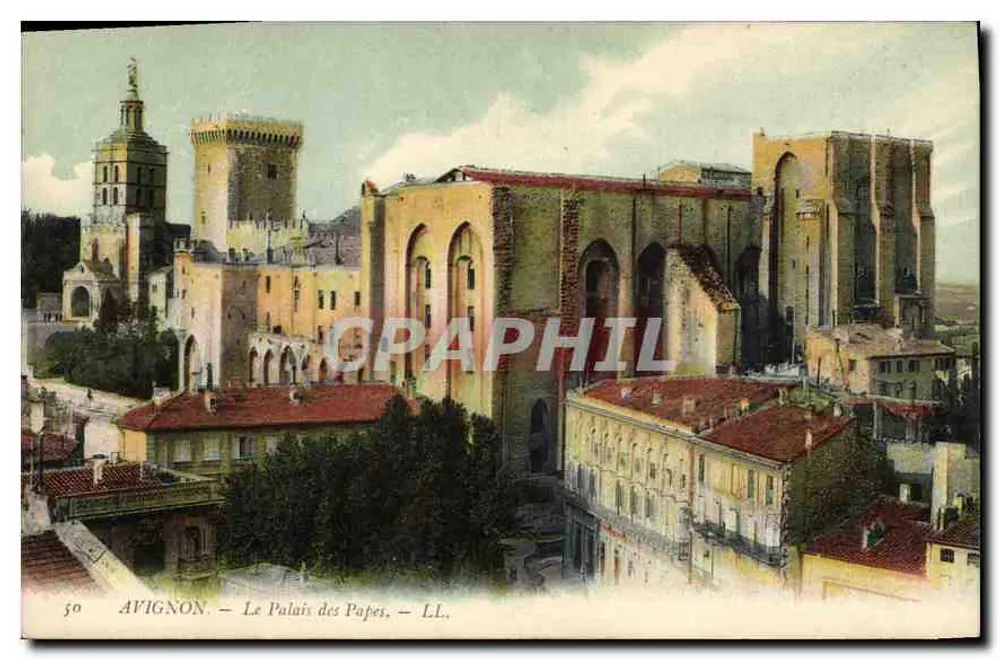 Avignon — O Palácio dos Papas — LL. n° 50 - Frente