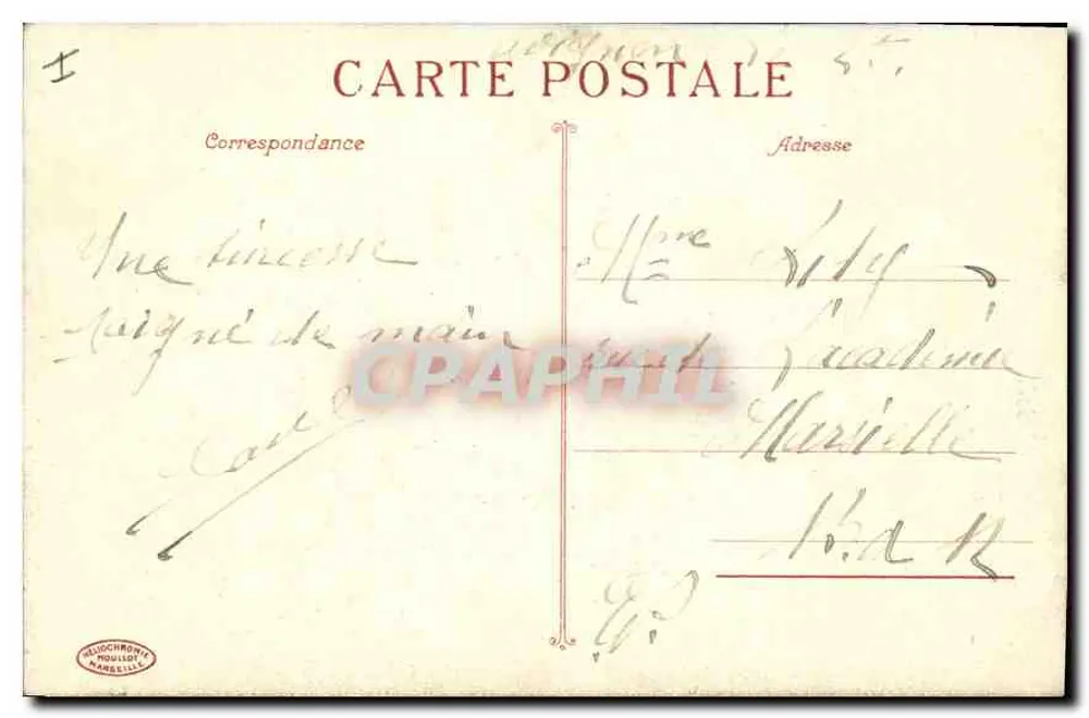 Avignon - O Palácio dos Pápaes (século XIV) — editor H. Duchronie, Marselha, n°9 - Verso
