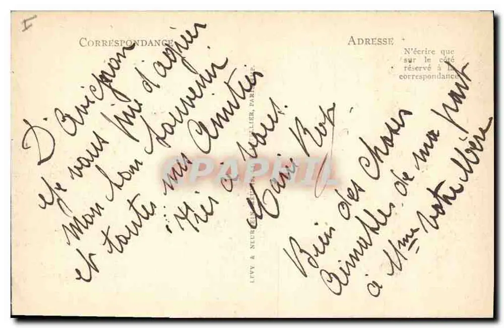Avignon — Allgemeine Ansicht vom Turm Saint-Laurent — Verlag Lévy & Neurancelier, Nr. 132 - Rückseite