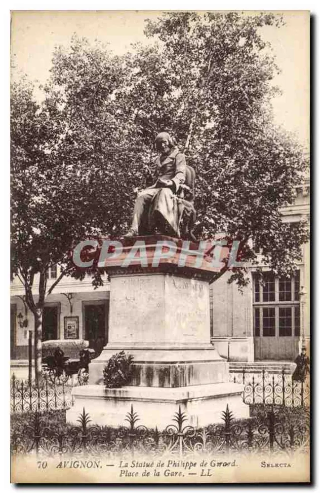Avignon — Die Statue von Philippe de Groyd — Place de la Gare — Selecta - Vorderseite