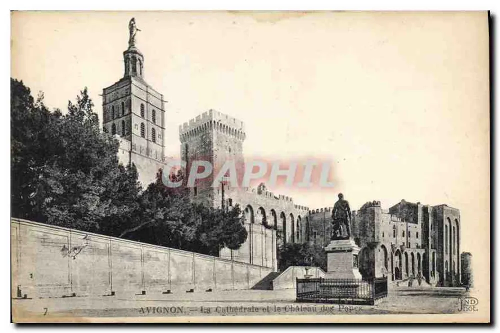 Avignon — Die Kathedrale und der Papstpalast — Neurdein Frères, Imp. Cheïe, 38 rue Pami-Corniel - Vorderseite