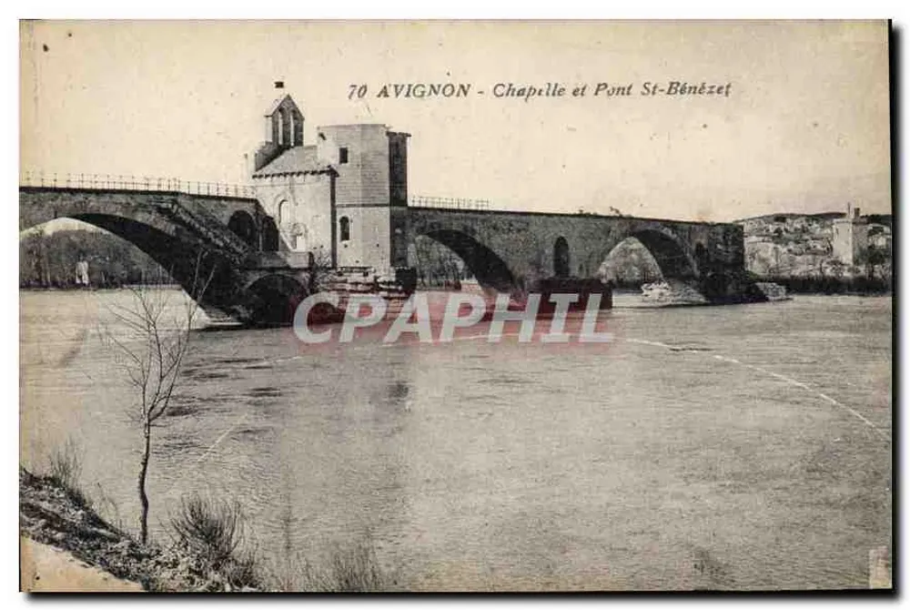 Avignon - Capela e Ponte Saint-Bénézet — n°70 - Frente