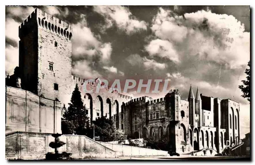 Avignon — Palast der Päpste und Turm der Uhr — Éditions Rella - Vorderseite