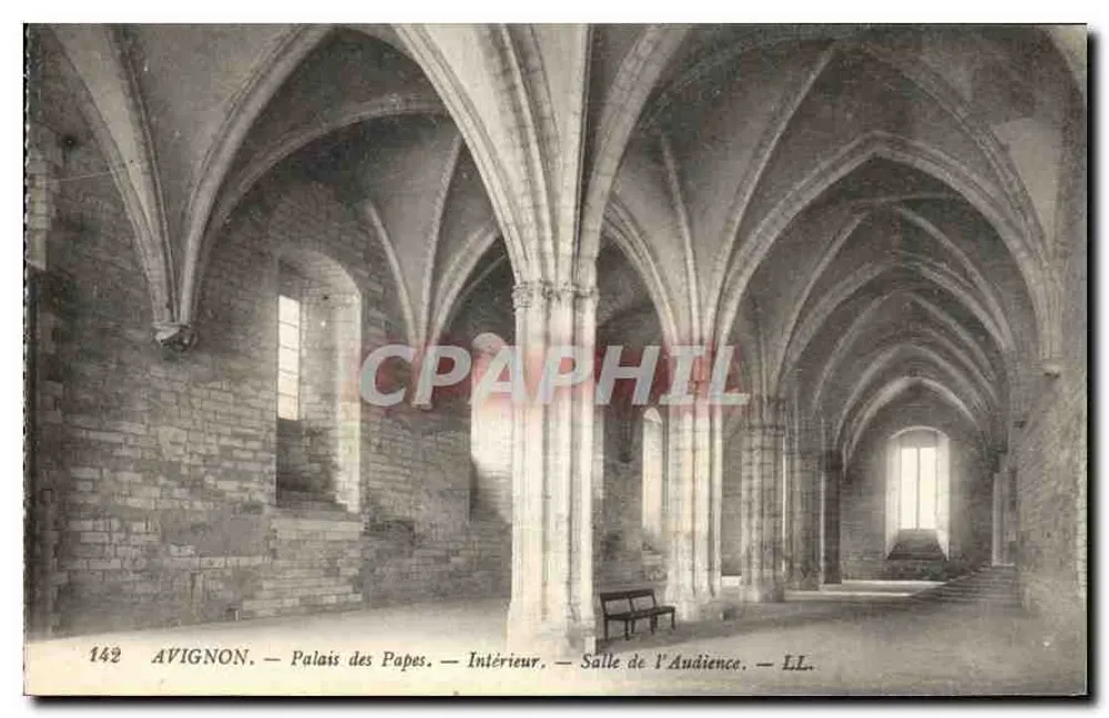 Avignon — Palast der Päpste — Innenraum — Audienzhalle — LL. — Nr. 142 - Vorderseite