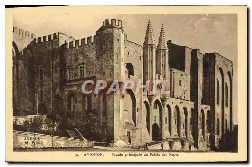Avignon — Fachada principal do Palácio dos Papas — IDEALB M.F.B. - Frente