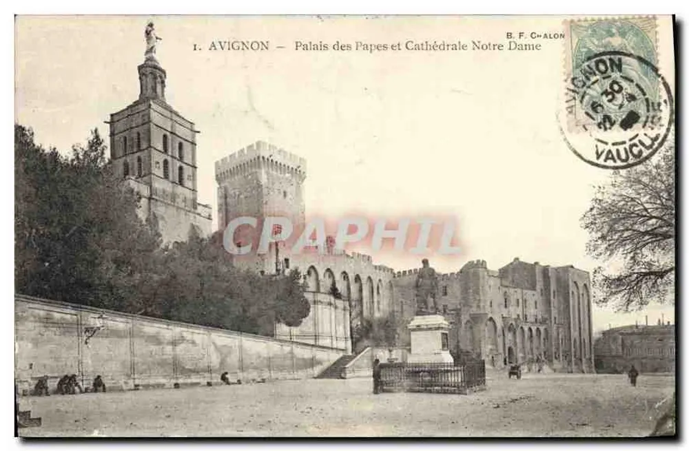 Avignon — Palast der Päpste und Kathedrale Notre Dame — B. F. Chalon n°1 - Vorderseite
