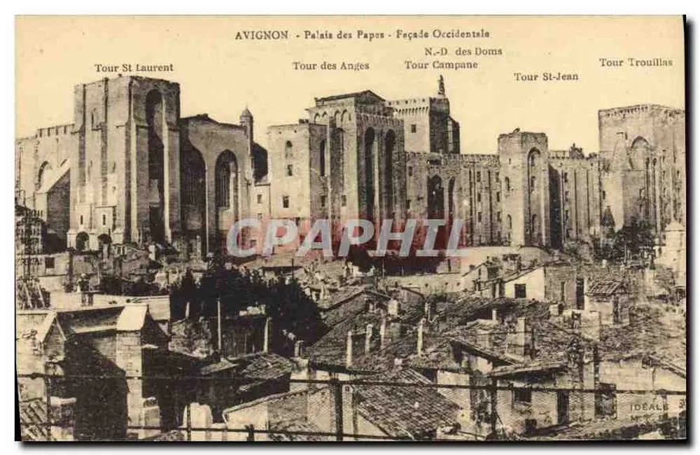 Avignon - Palácio dos Papas - Fachada Ocidental — Edição Art. 'IDÉAL' - N° 3 - Frente