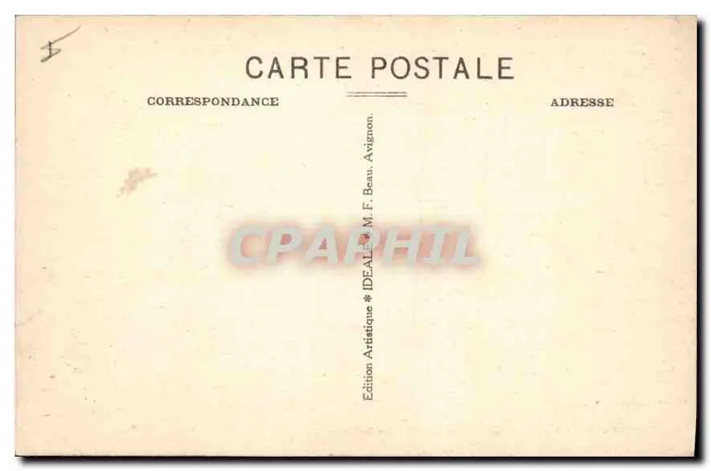 Fontaine de Vaucluse — A Fonte Alta em seu nascedouro — IDEALE n°20 - Verso