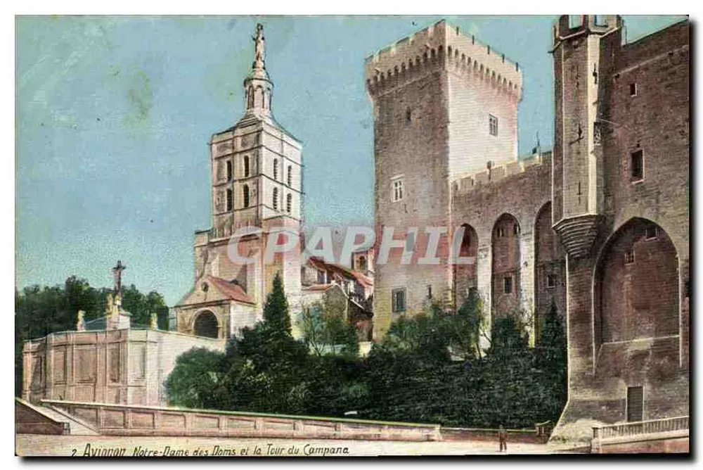 Avignon - Notre-Dame des Doms und die Turm des Campana — Verlag nicht sichtbar, Seriennummer 2 - Vorderseite