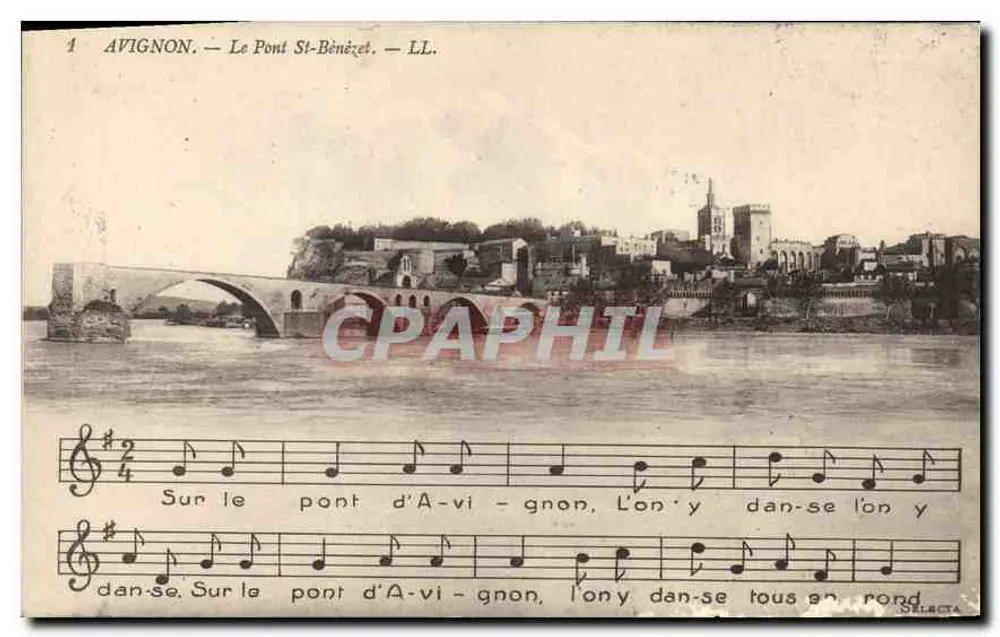 Avignon — O Ponte Saint-Bénézet — LL. - Frente