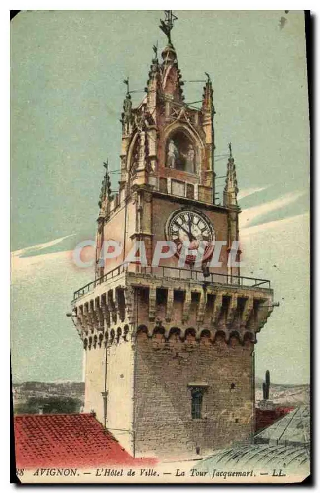 Avignon — Das Rathaus — La Tour Jacquemart — LL. n° 68 - Vorderseite