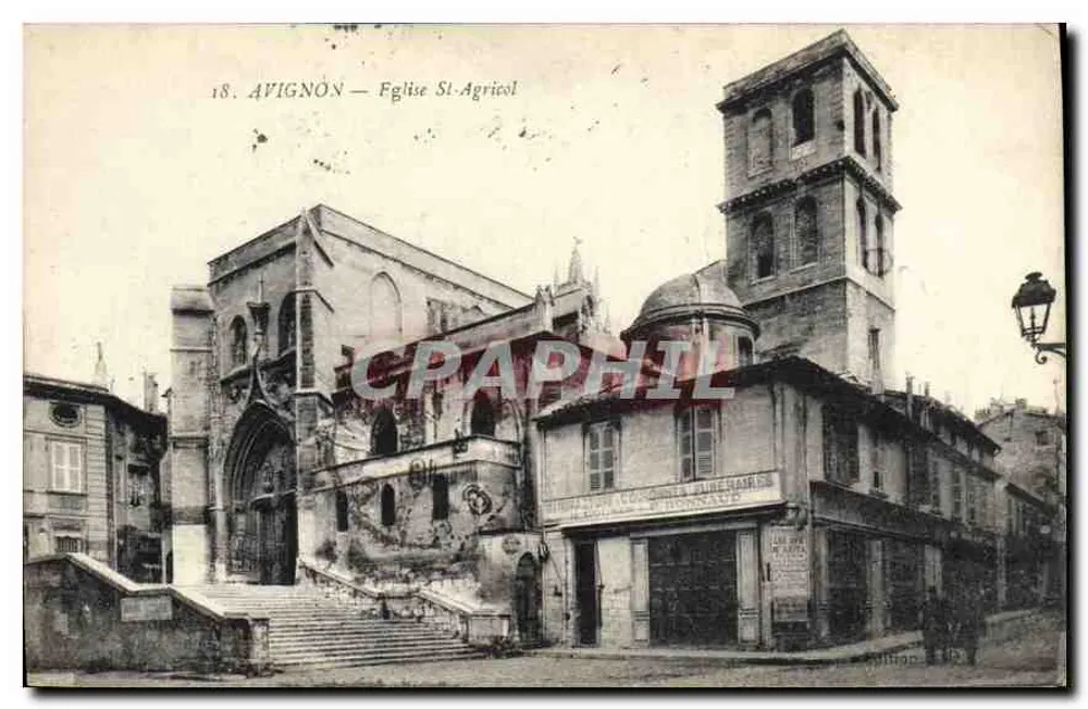Avignon — Igreja de São Agrícola — editor R. BONNACOUR - Frente