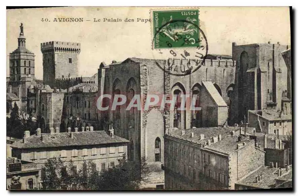 Avignon — O Palácio dos Papas — editor não visível, n° de série 40 - Frente