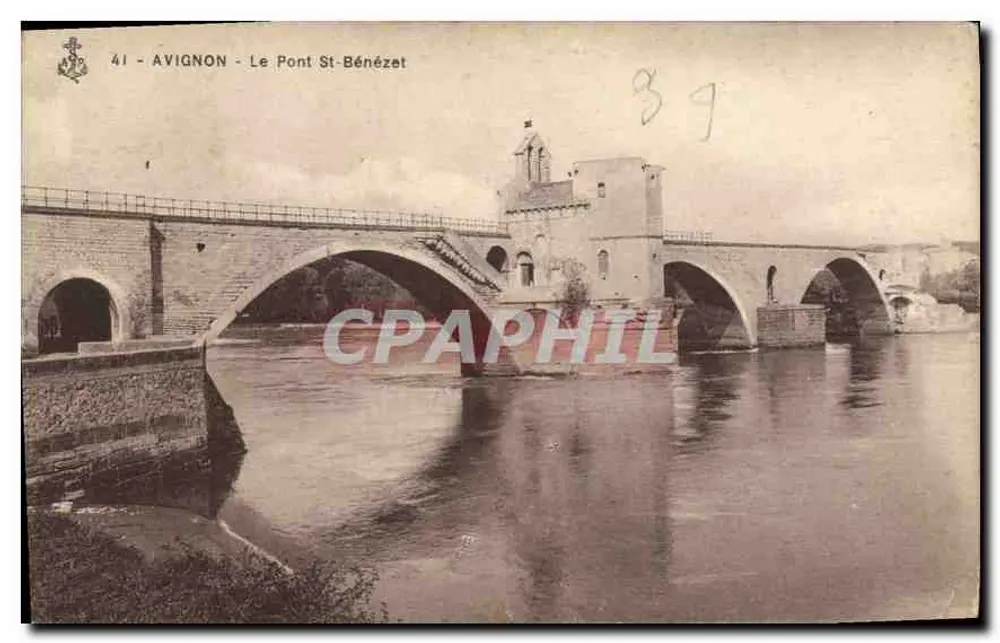 Avignon - O Ponte Saint-Bénézet — editor desconhecido, n° 41 - Frente