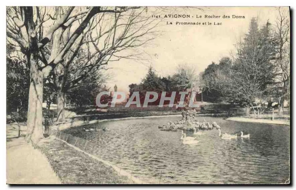 Avignon - Le Rocher des Doms - Die Promenade und der See - Vorderseite