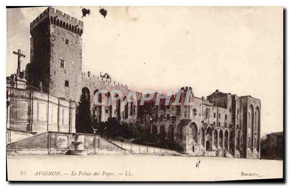 Avignon — O Palácio dos Papas — Select - Frente
