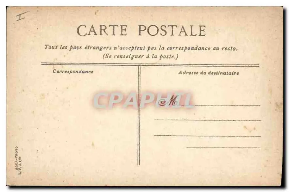 Avignon - O Palácio dos Papas. Fachada — editor L. Y. & Cie, n°25 - Verso