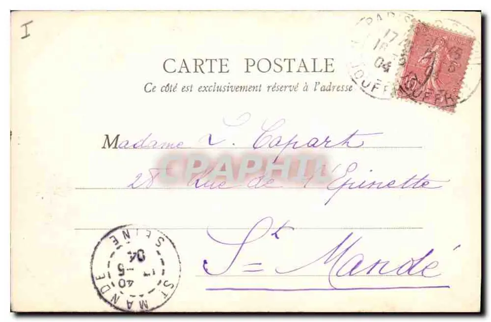 Avignon — La Métropole — éditeur B. F. Paris - Rewers