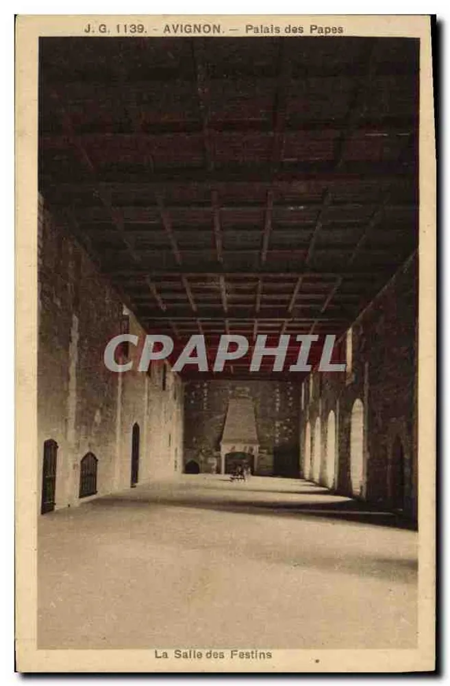 Avignon — Palast der Päpste — Saal der Festlichkeiten — J.G. 1139 - Vorderseite