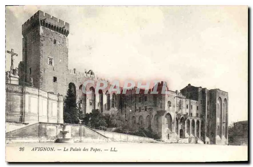 Avignon — O Palácio dos Papas — LL. - Frente
