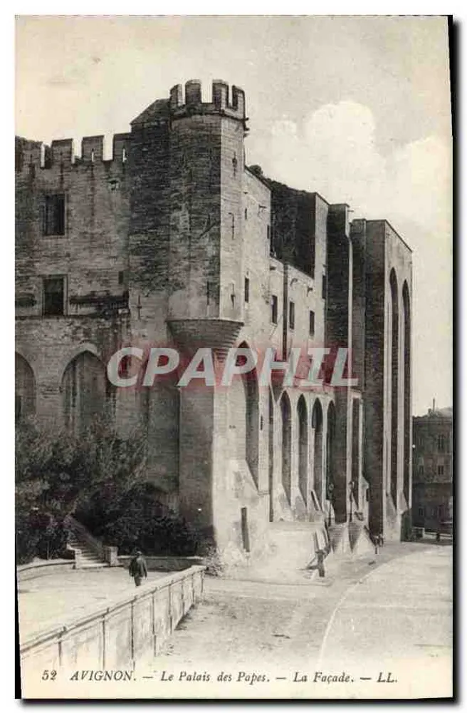 Avignon — O Palácio dos Papas — A Fachada — LL. — n° 52 - Frente