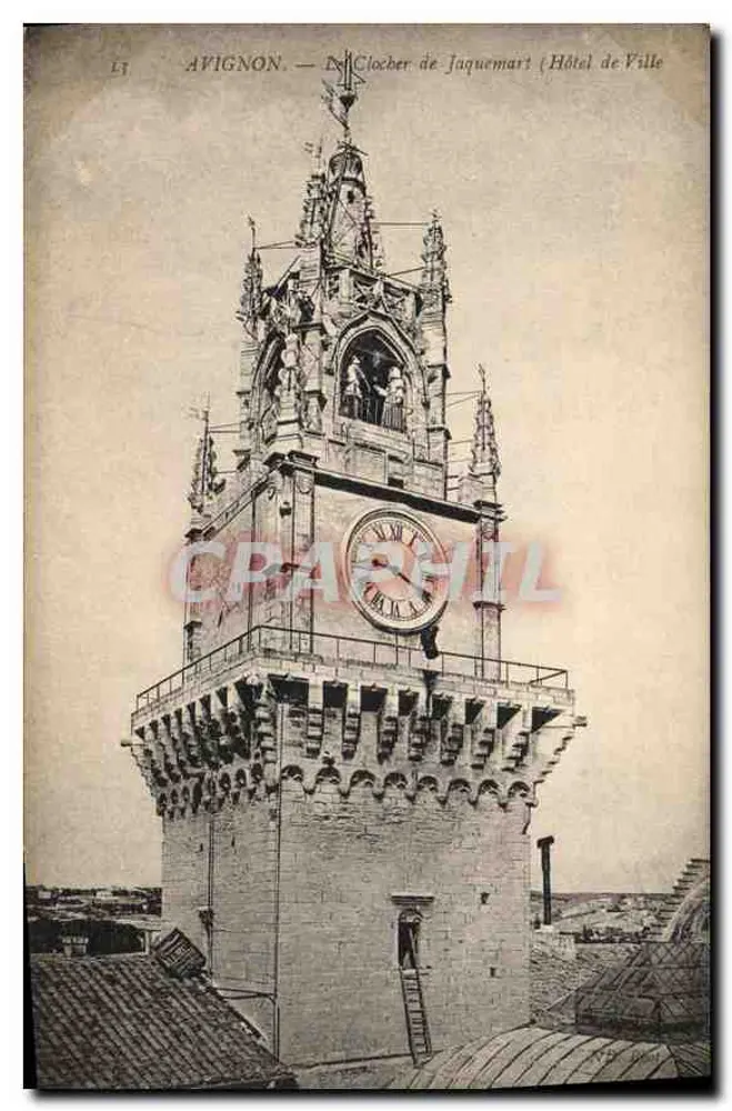 Avignon — Der Glockenturm Jaquemart (Stadthaus) - Vorderseite
