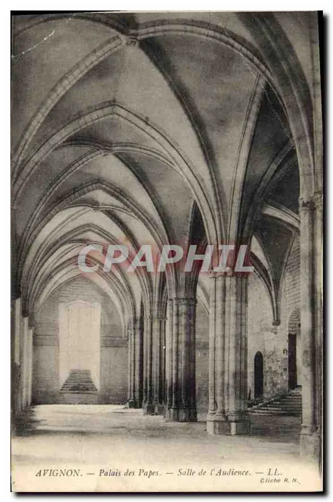 Avignon — Palast der Päpste — Salle de l'Audience — Aufnahme R.N. - Vorderseite