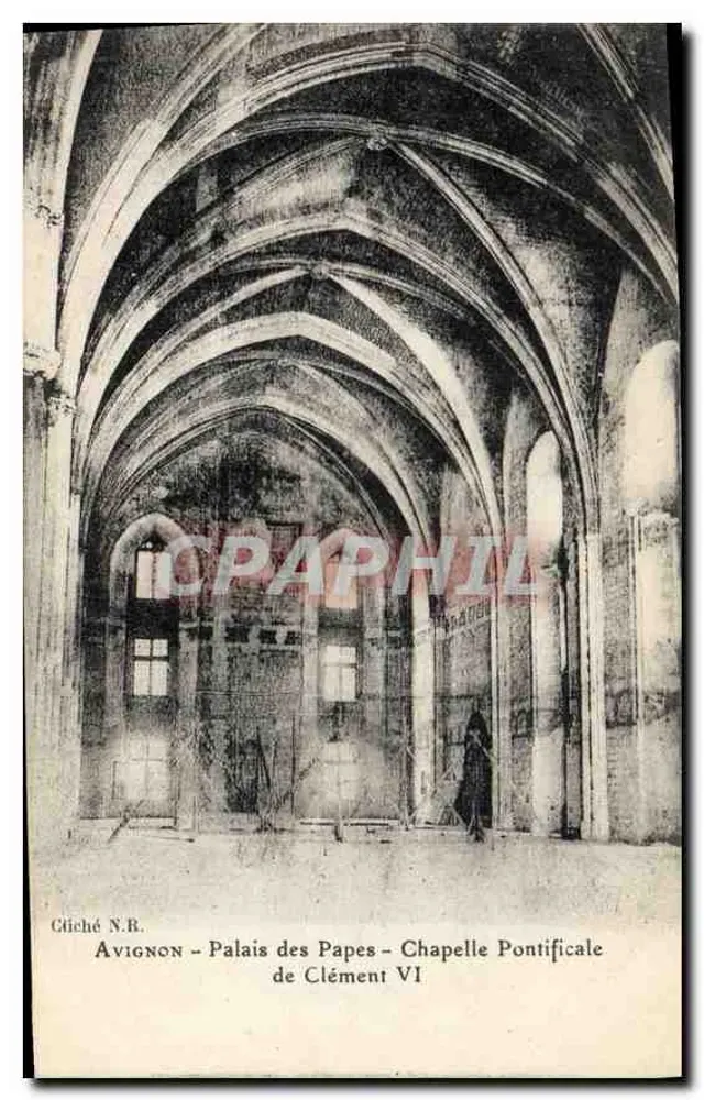 Avignon - Palast der Päpste - Papstkapelle von Clement VI - Vorderseite