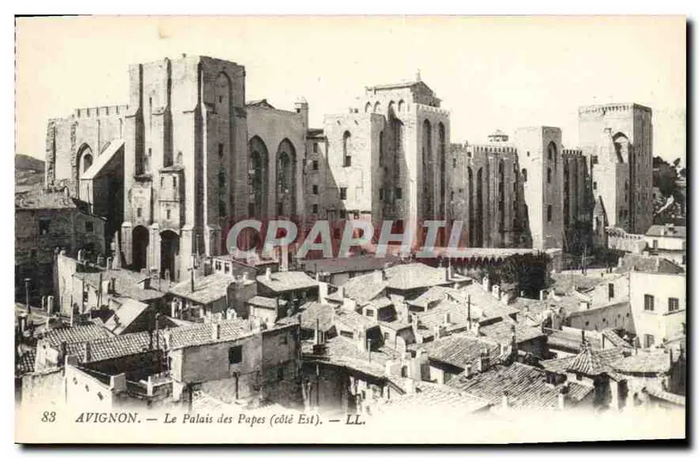 Avignon — O Palácio dos Papas (lado Leste) — LL. n°83 - Frente
